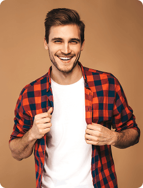 Checky Shirt with white...